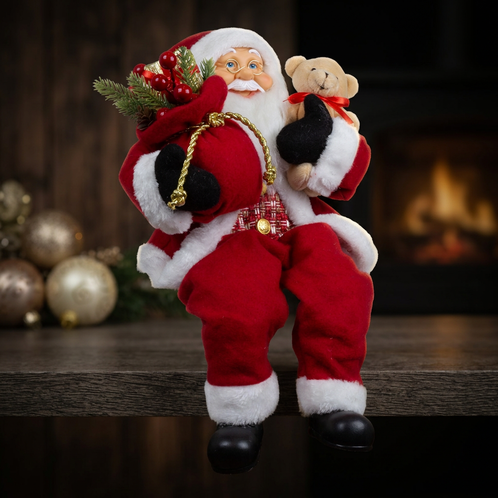 Santa edge sitter 45cm, pack of 6
