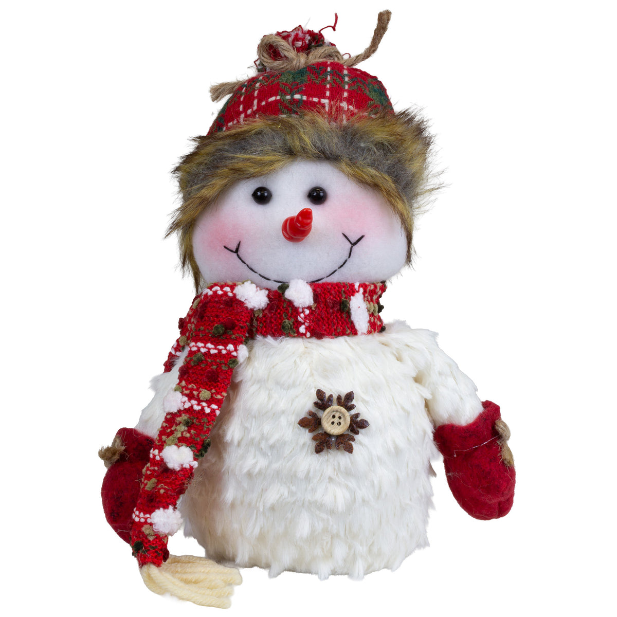 Snowman standing 17cm, 2 designs, pack of 18
