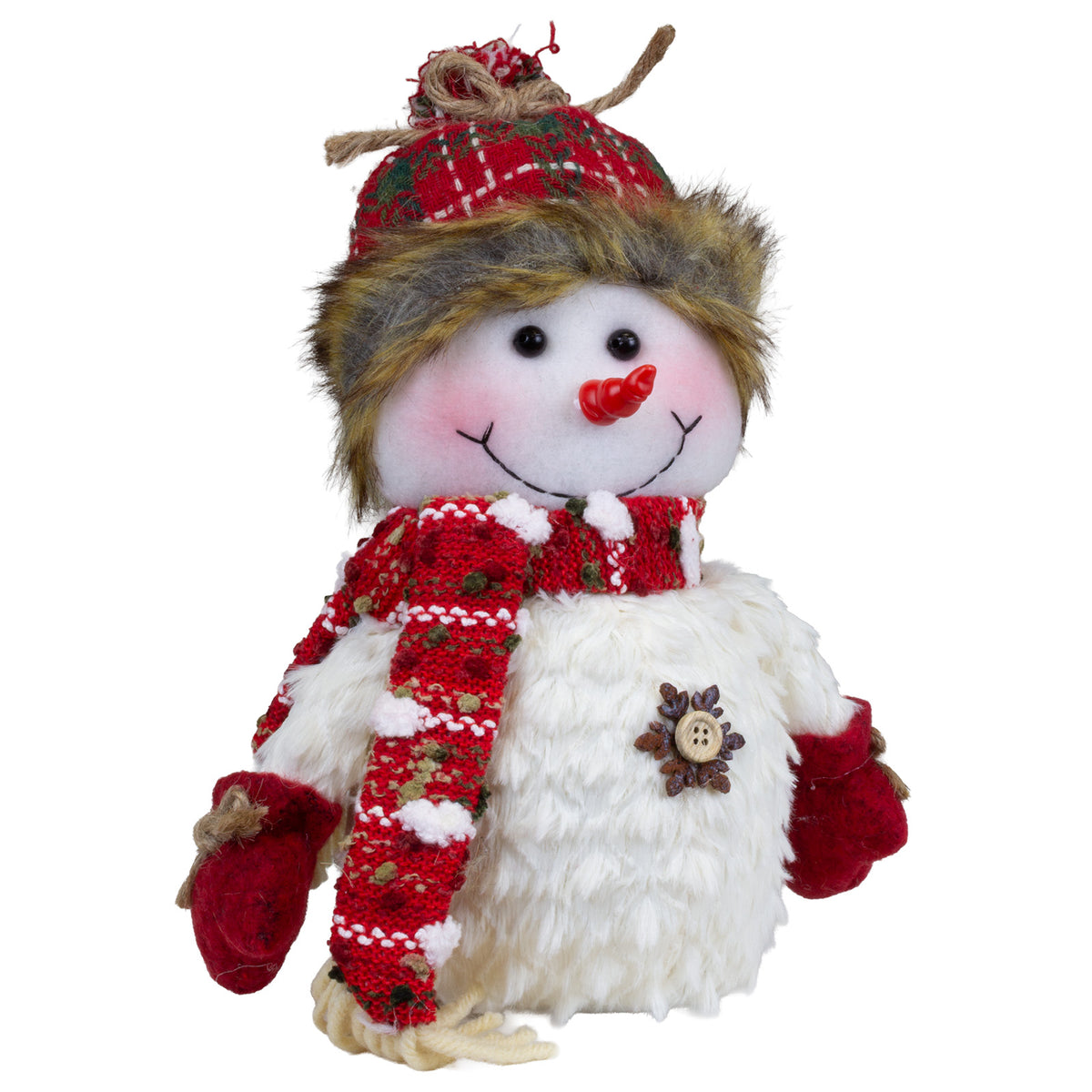 Snowman standing 17cm, 2 designs, pack of 18