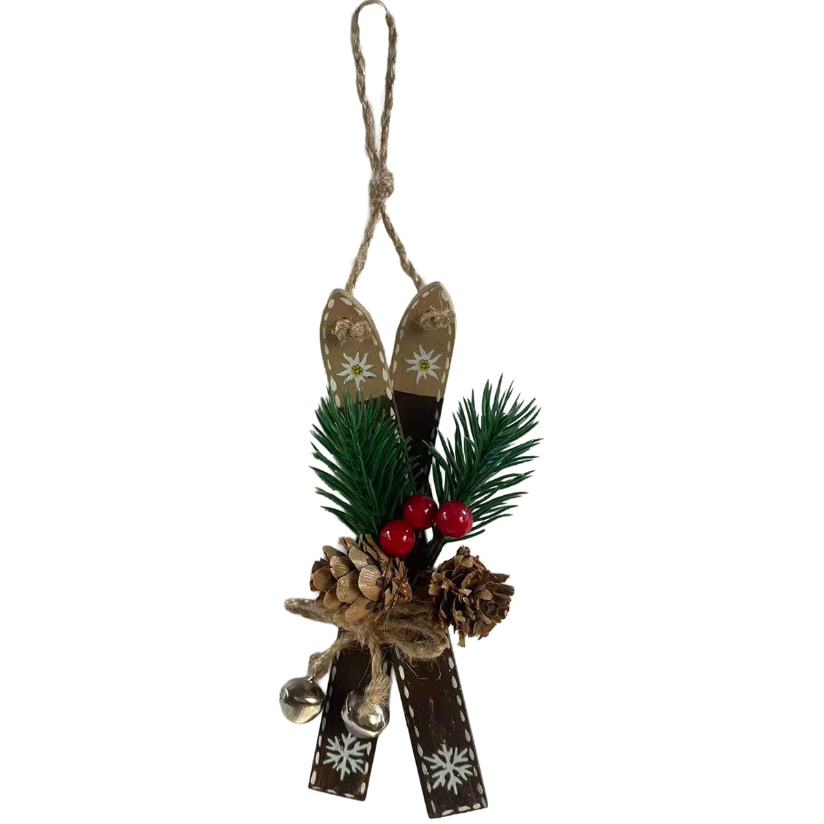 Addobbo per albero 15cm, legno, 3 design, VE-144(12)