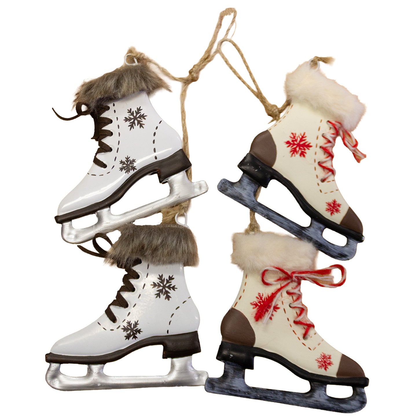 Addobbo per albero 10cm, metallo, 2 design, VE-288(12)
