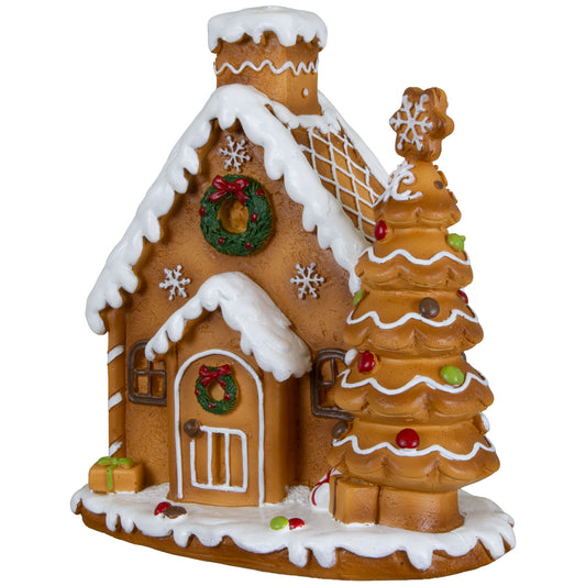 Gingerbread house 14cm, polyresin, pack of 24(2)
