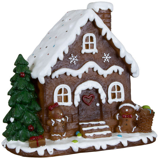 Lebkuchenhaus 14cm, Polyresin, VE-24(2)
