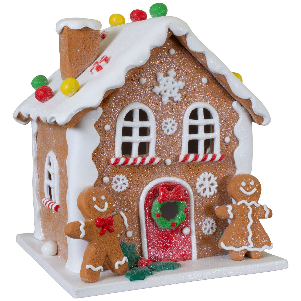 Maison en pain d'épices LED 16cm, Polyclay, VE-9(1)