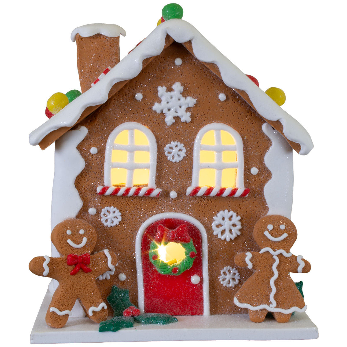 Maison en pain d'épices LED 16cm, Polyclay, VE-9(1)
