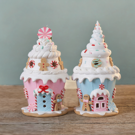 Gingerbread house 16cm, 2 designs, VE-12