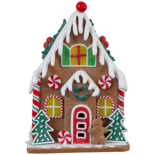 LED Lebkuchenhaus 18cm, Polyclay, VE-6(2)