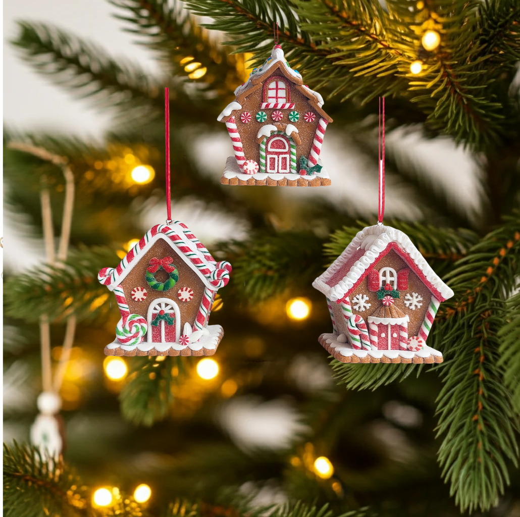 Décorations de sapin 9cm, 3 modèles, VE-48(12)