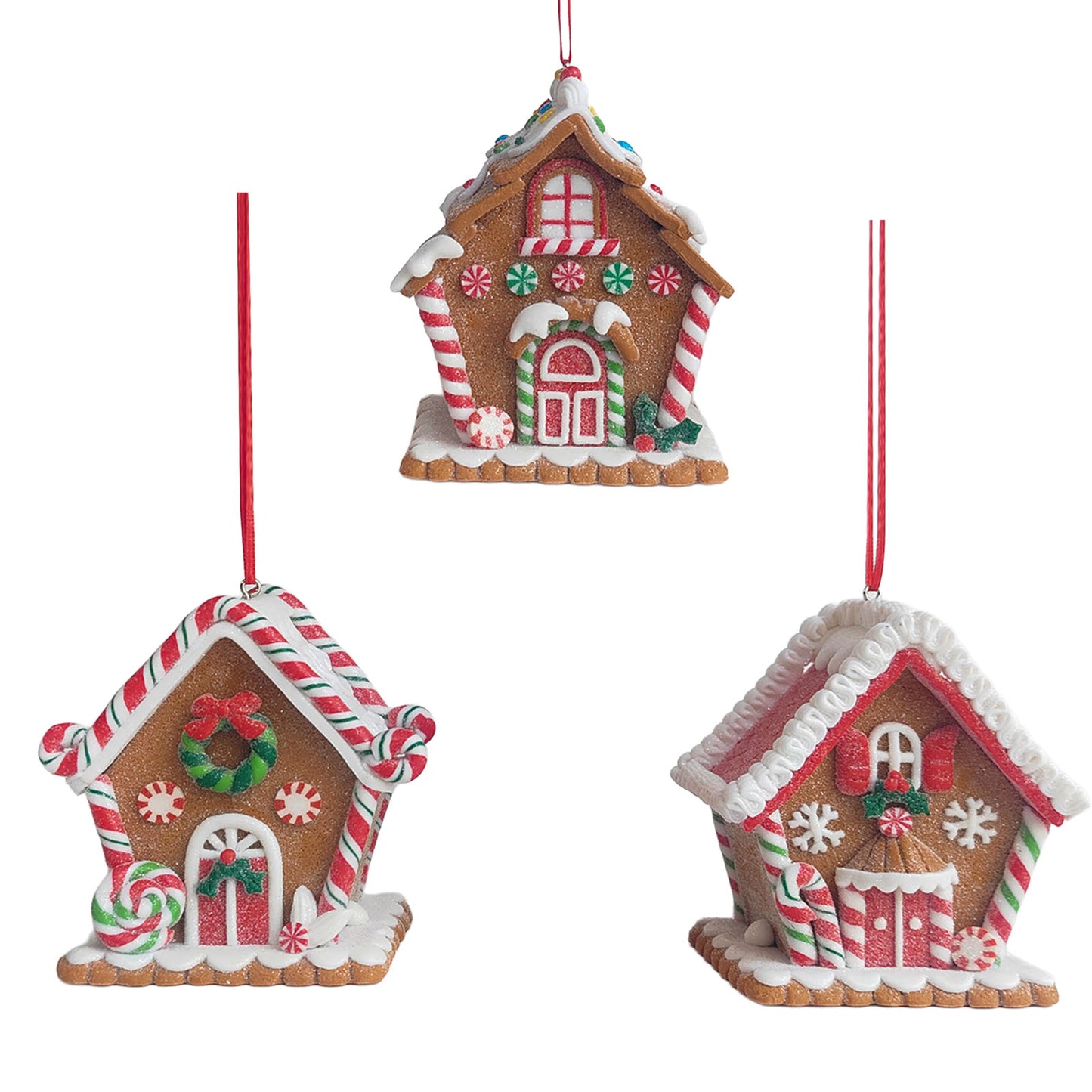 Décorations de sapin 9cm, 3 modèles, VE-48(12)