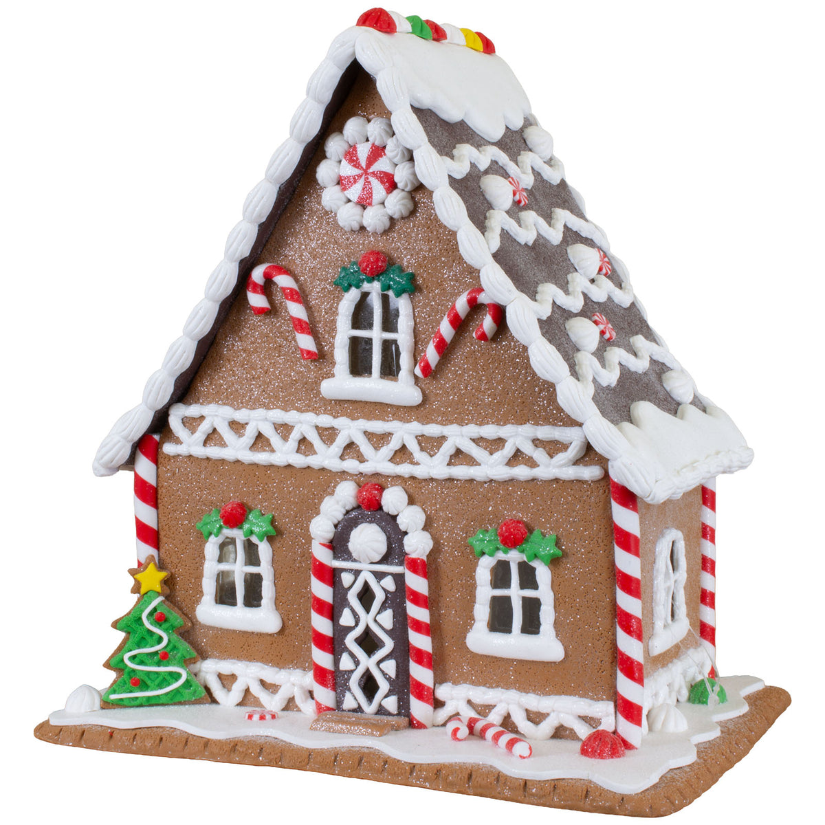 Maison en pain d'épices LED 25cm, Polyclay, VE-4(1)
