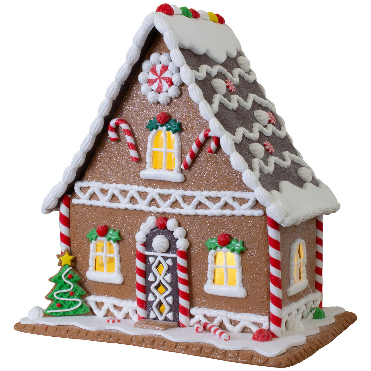 Maison en pain d'épices LED 25cm, Polyclay, VE-4(1)