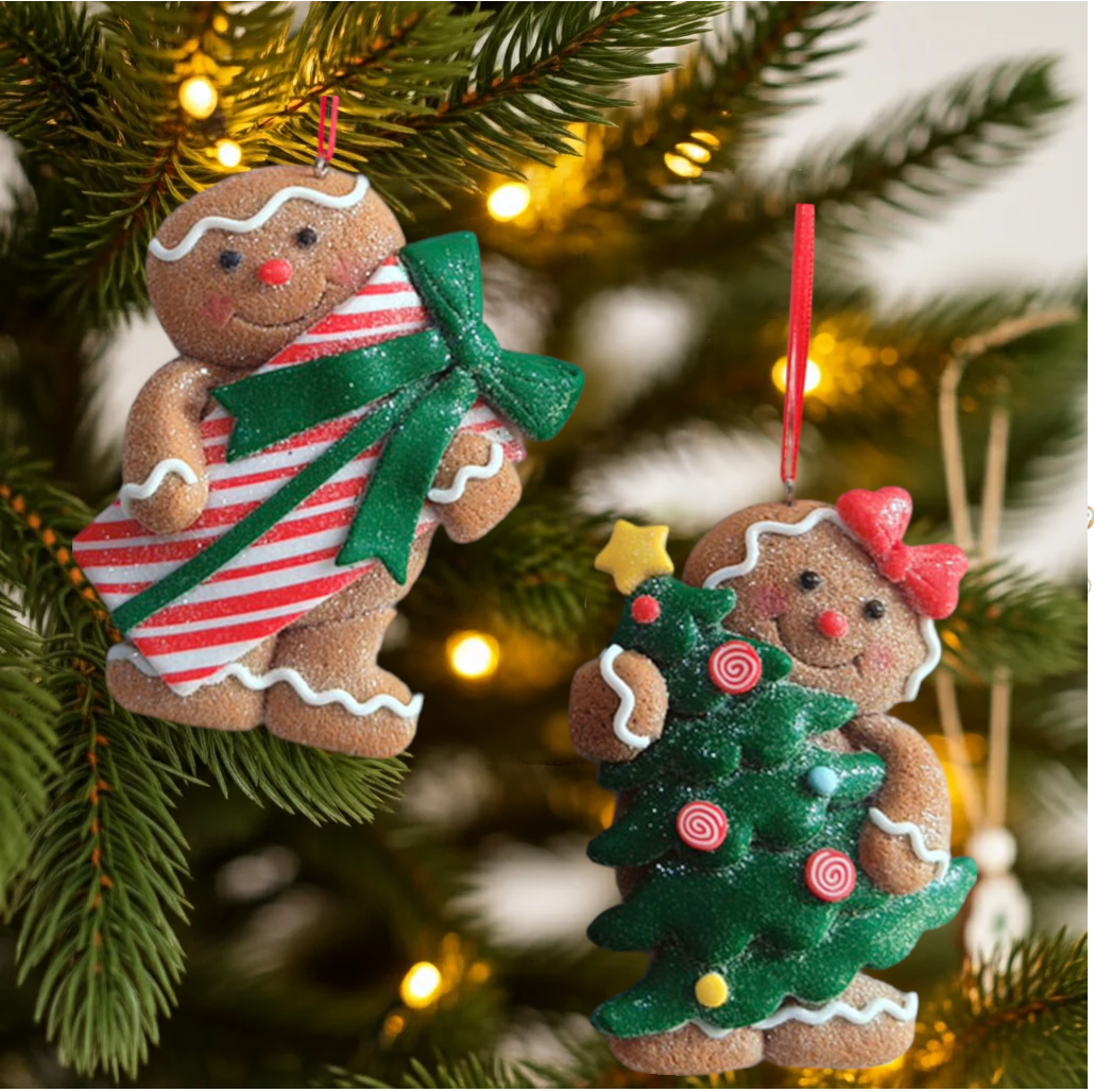 Décorations de sapin 10cm, 2 modèles, VE-144(24)