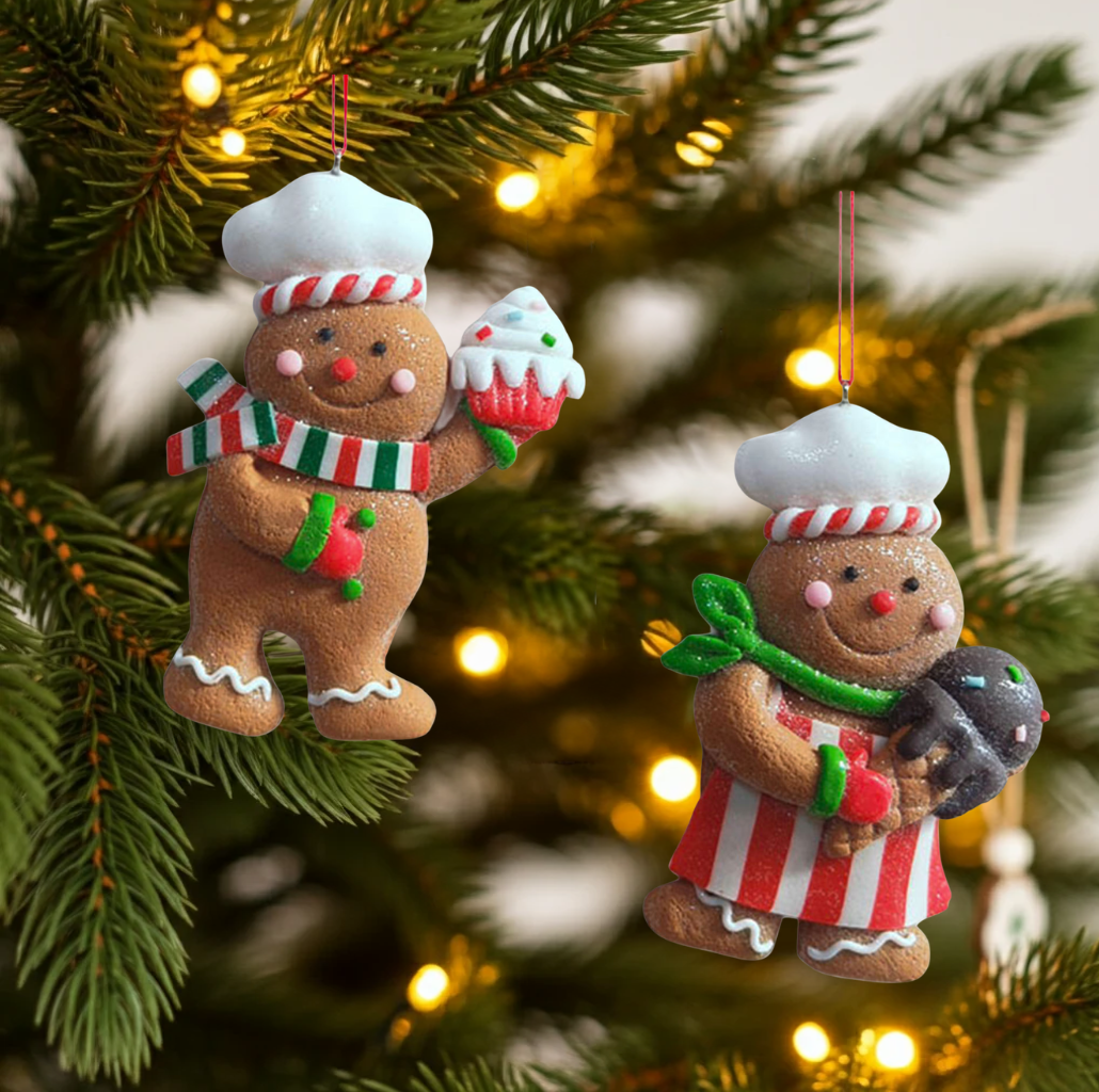 Décorations de sapin 10cm, 2 modèles, VE-144(24)