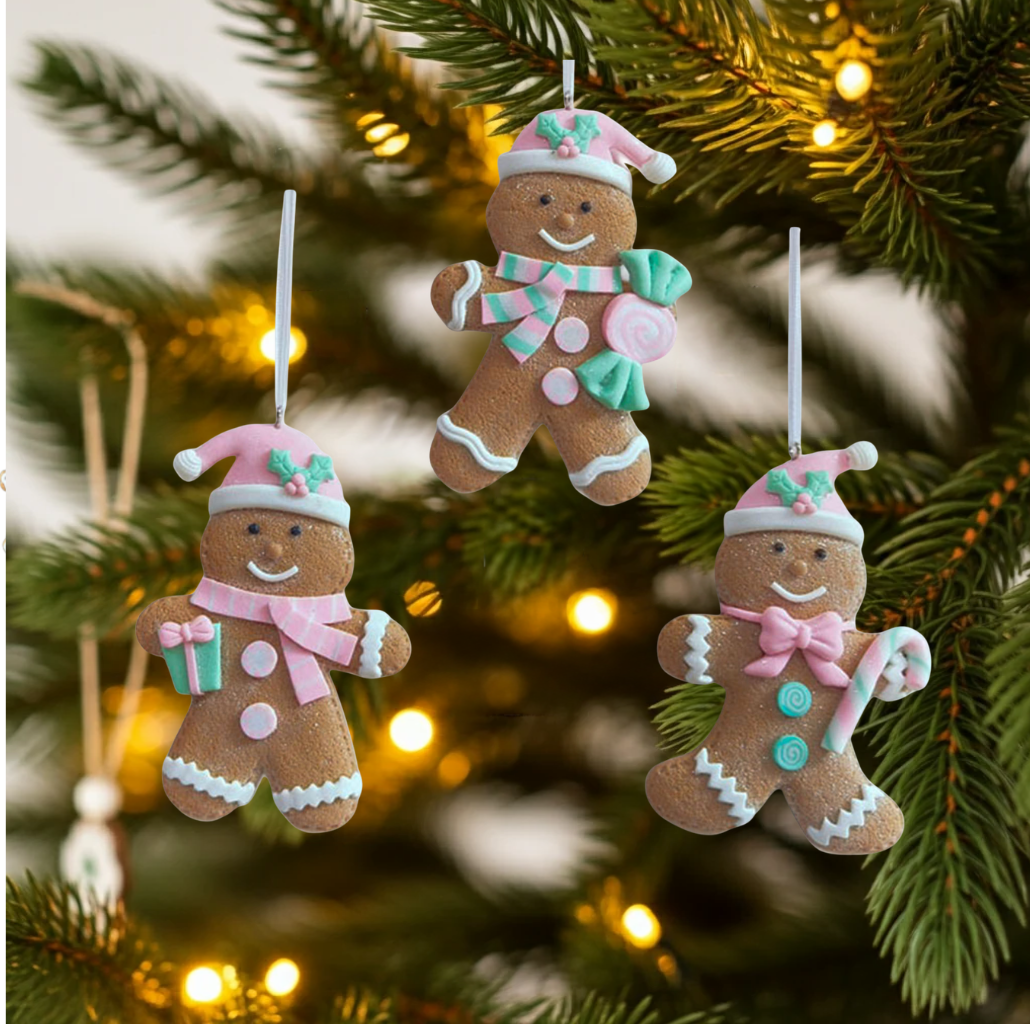 Decorazioni per albero 11cm, 3 modelli, VE-144(24)