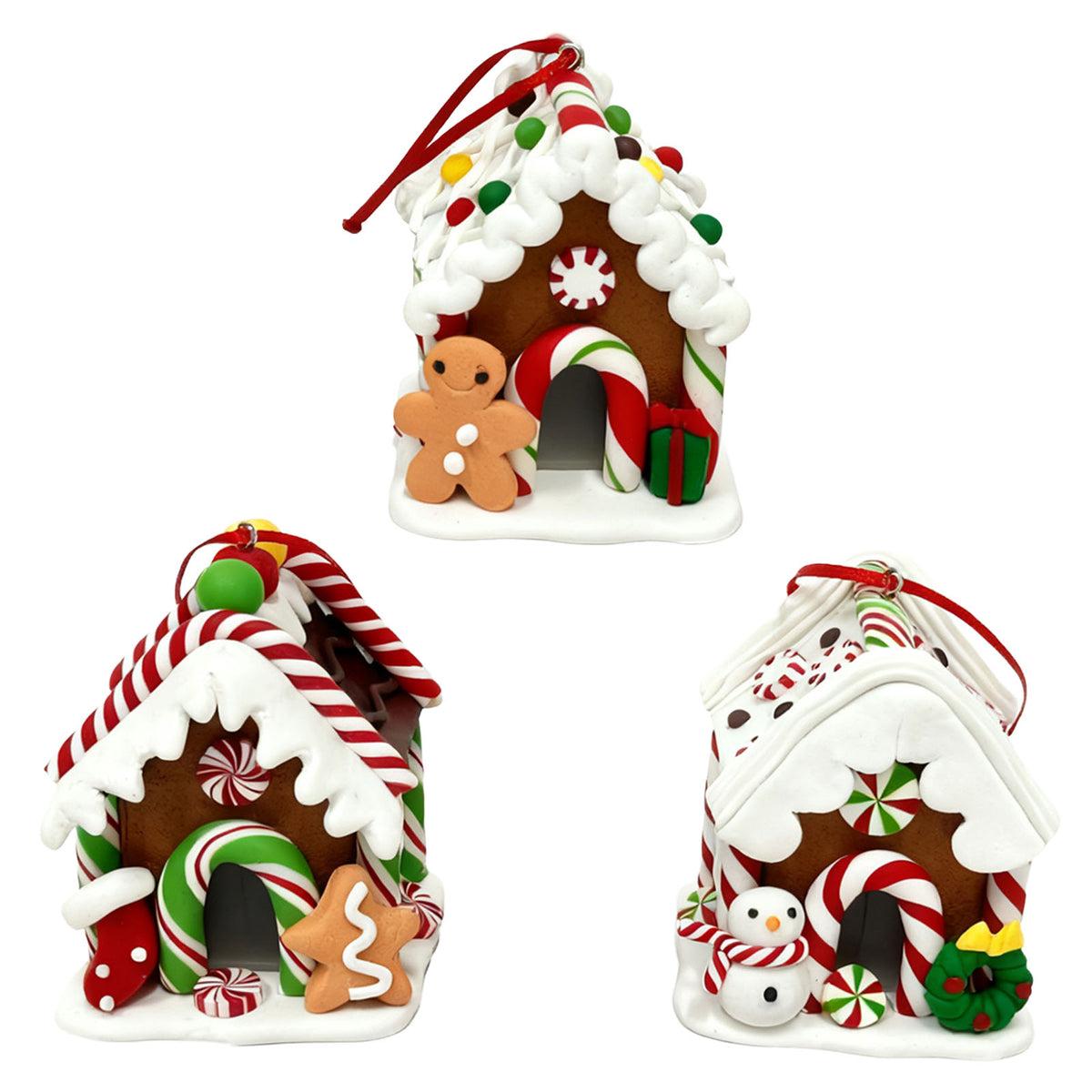 Décoration de sapin 8cm, 3 modèles, VE-72(12)