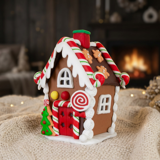 LED gingerbread house 14cm, VE-24(6)
