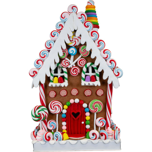 LED Lebkuchenhaus 35cm, Polyclay, VE-2(1)