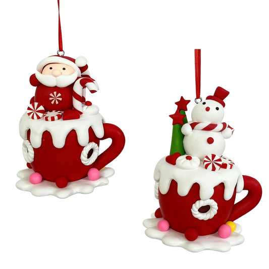 Christmas tree ornament 10cm, 2 designs, VE-72(12)