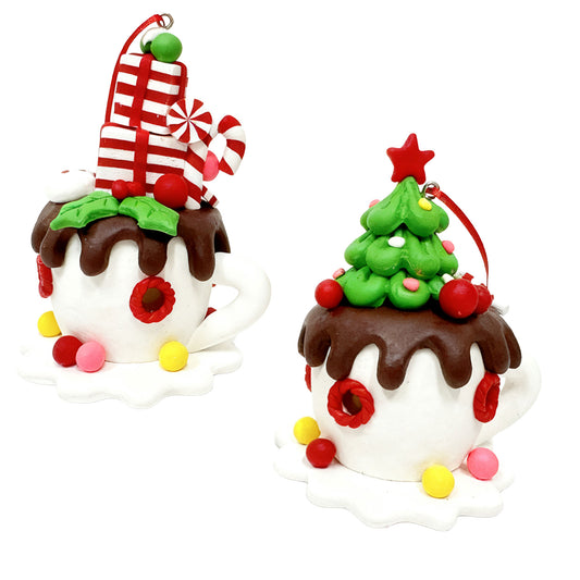 Christmas tree ornament 10cm, 2 designs, VE-72(12)