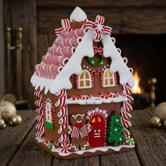 LED gingerbread house 21cm, VE-6(1)