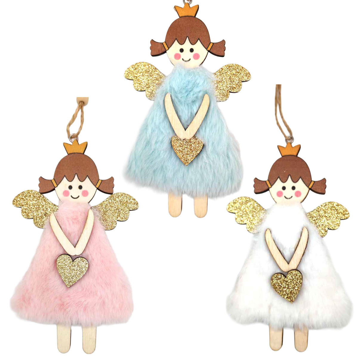 Decorazioni per albero 14cm, 3 modelli, VE-288(24)