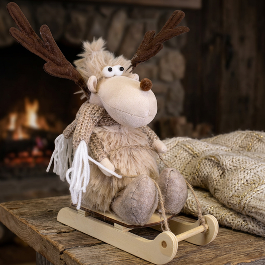 Moose on sled 35cm, VE-6