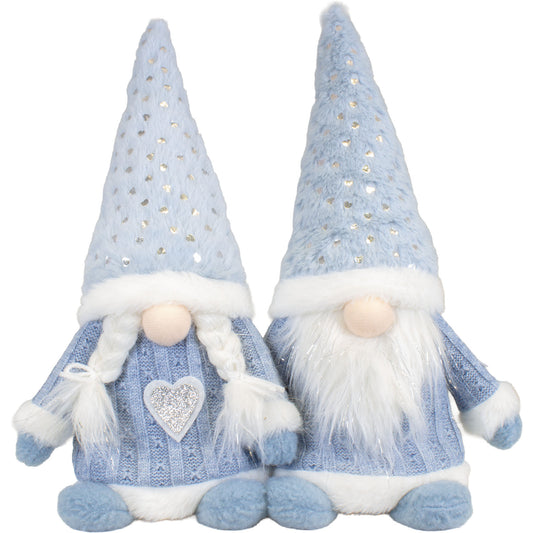 Gnom sitzend 35cm, 2 Designs, VE-24(12)