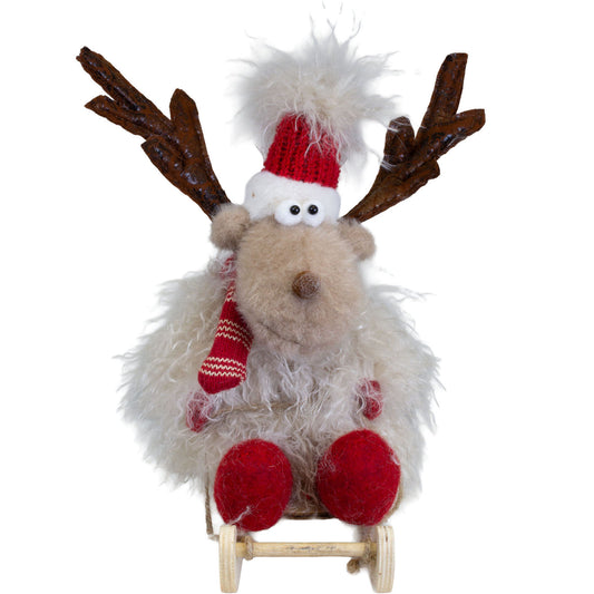 Elch auf Schlitten 35cm, VE-6
