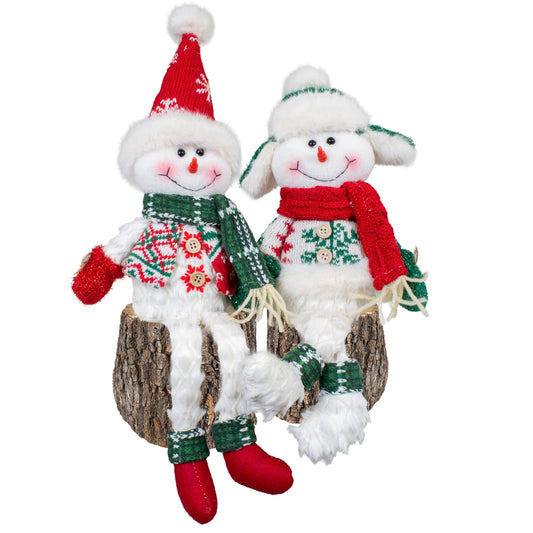 Snowman Edge Sitter 36cm, 2 Designs, PU-36(6)