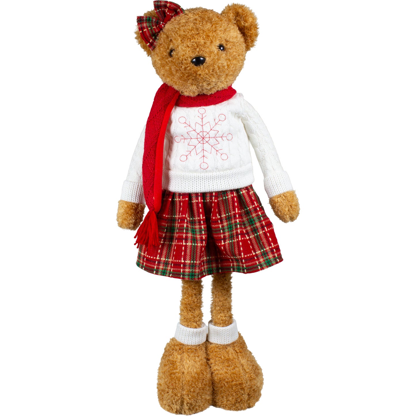Orso di Natale telescopico 48-69cm, 2 modelli, conf. 6