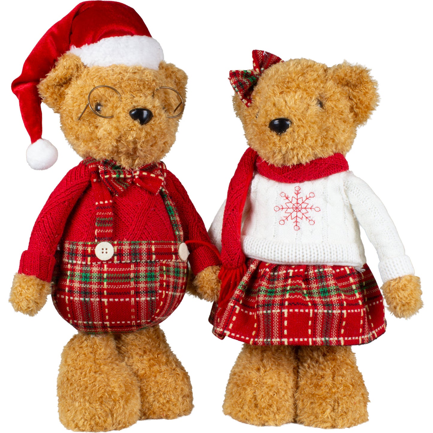 Orso di Natale in piedi 36cm, 2 modelli, conf. 12
