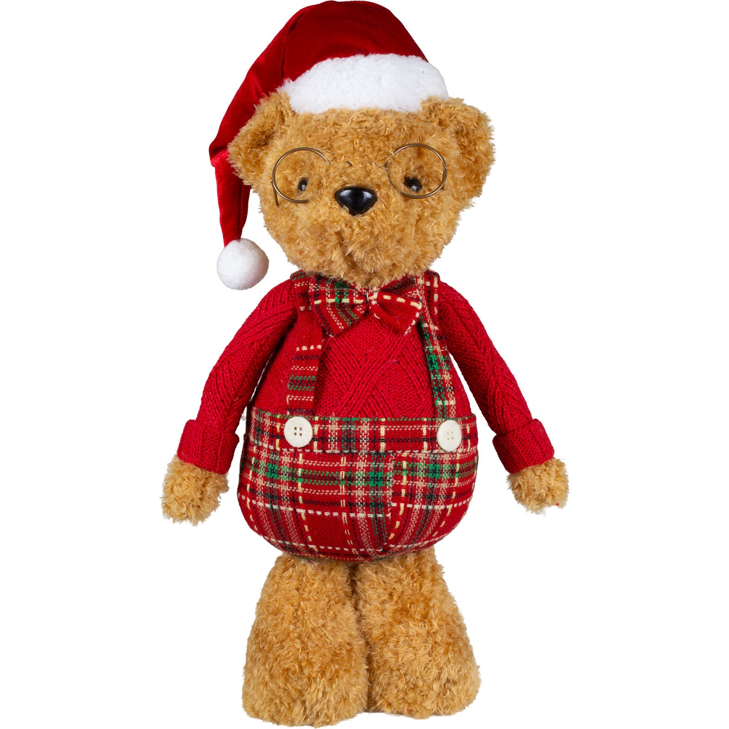 Orso di Natale in piedi 36cm, 2 modelli, conf. 12