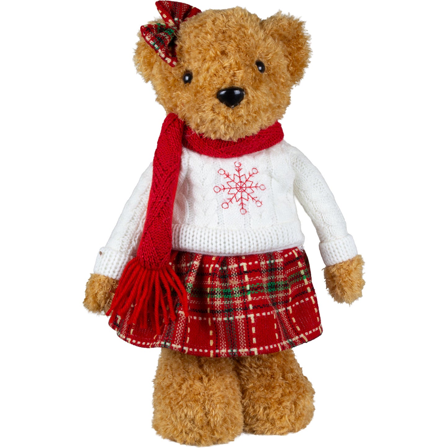 Orso di Natale in piedi 36cm, 2 modelli, conf. 12