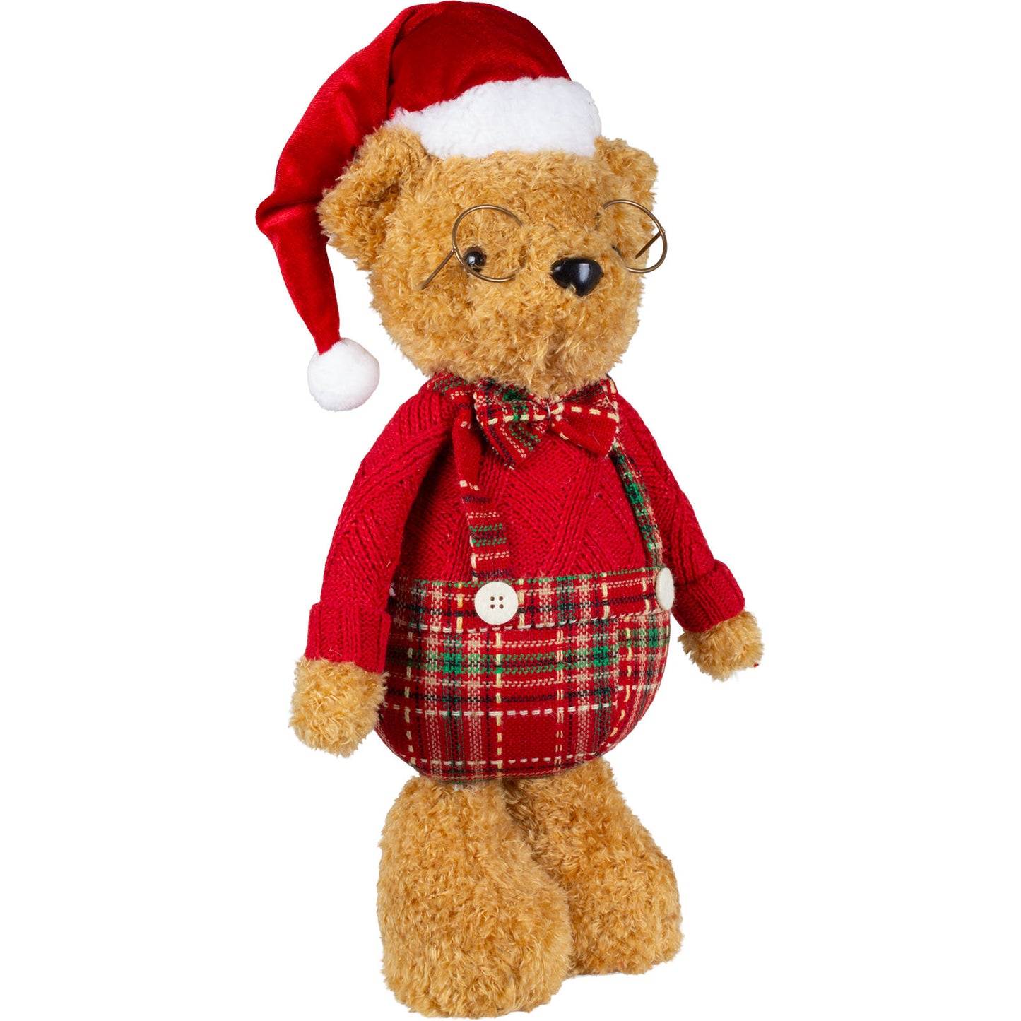 Orso di Natale in piedi 36cm, 2 modelli, conf. 12