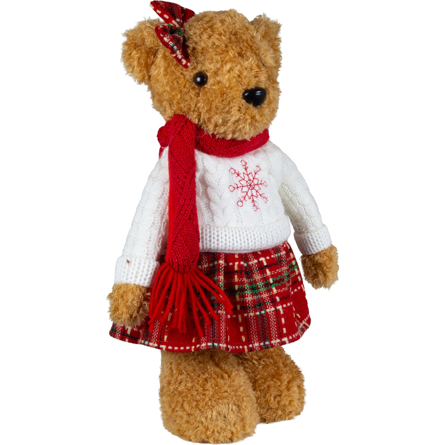 Orso di Natale in piedi 36cm, 2 modelli, conf. 12