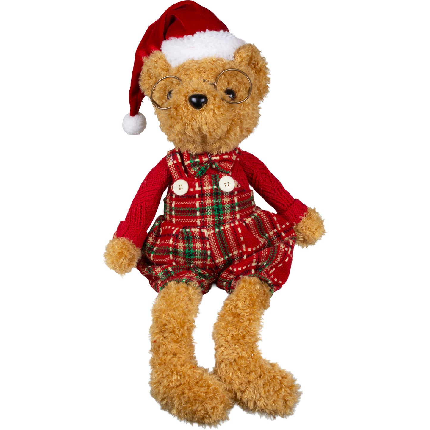 Orso di Natale da appoggio 41cm, 2 modelli, conf. 12