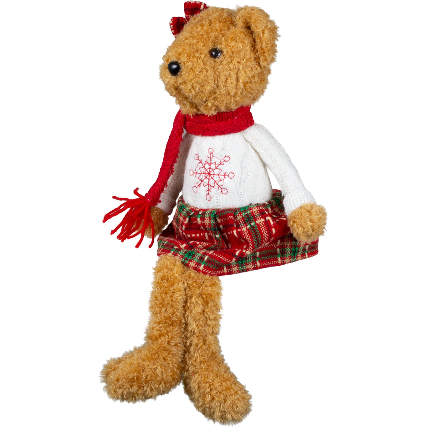 Orso di Natale da appoggio 41cm, 2 modelli, conf. 12