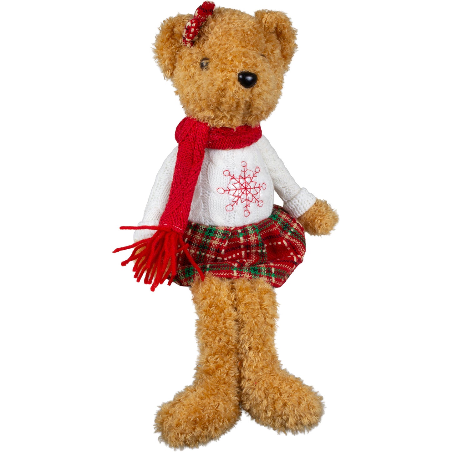 Orso di Natale da appoggio 41cm, 2 modelli, conf. 12