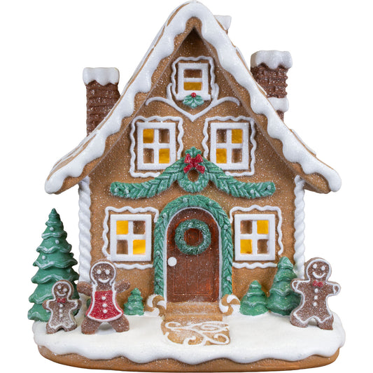 Casa de pan de jengibre 23cm, Poliresina, VE-6(1)