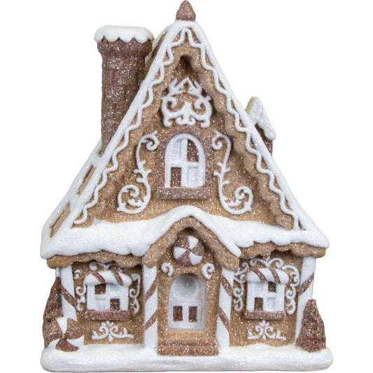 Lebkuchenhaus 16cm, Polyresin, VE-16(1)