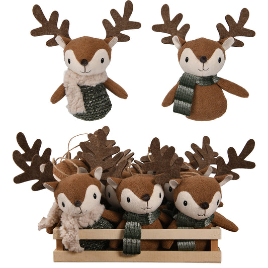 Tree Ornaments with Display 12pcs, Fabric, Pack of 144(12)