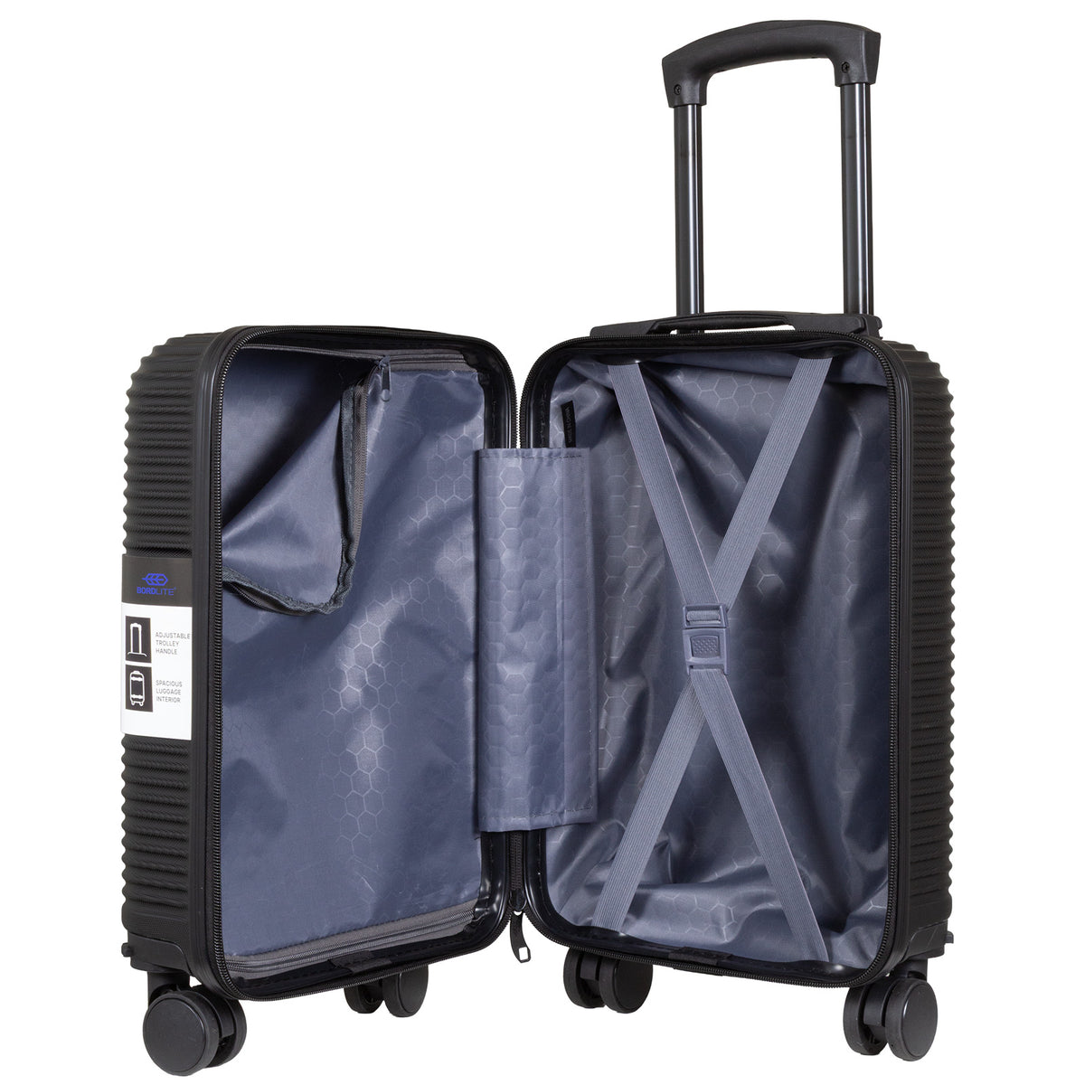 Valise cabine Underseat 40x30x20 cm, en présentoir, 4 couleurs assorties