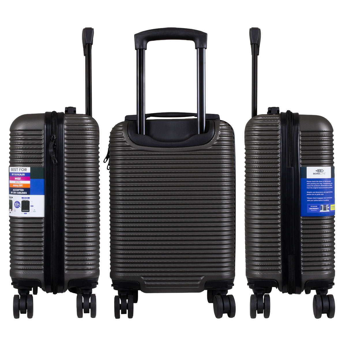 Valise cabine Underseat 40x30x20 cm, en présentoir, 4 couleurs assorties