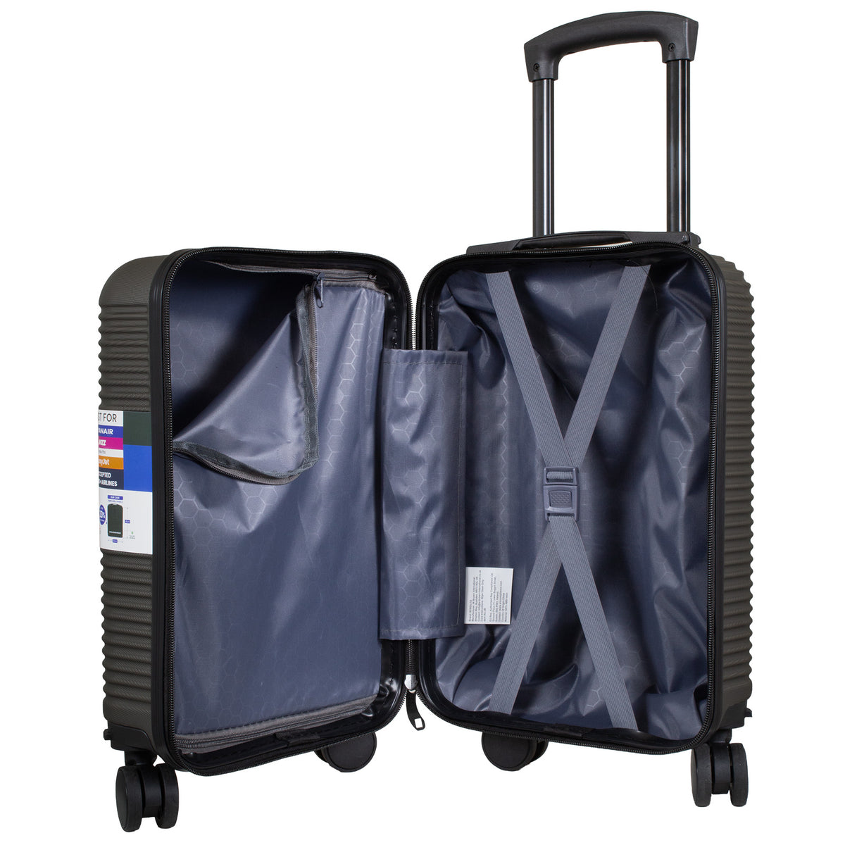 Valise cabine Underseat 40x30x20 cm, en présentoir, 4 couleurs assorties