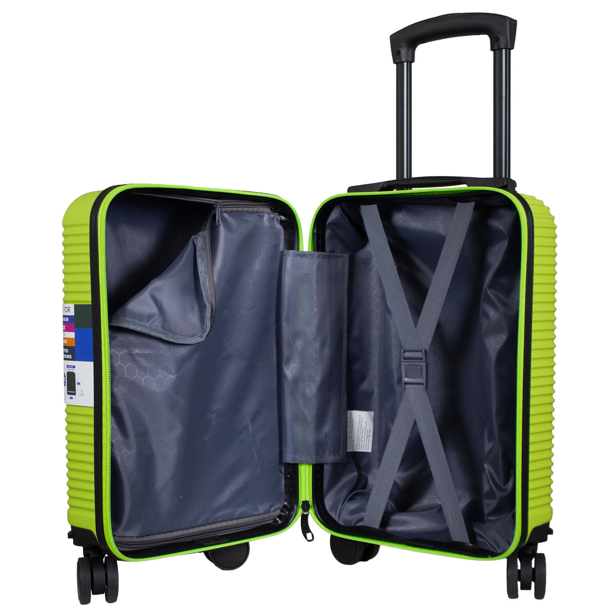 Valise cabine Underseat 40x30x20 cm, en présentoir, 4 couleurs assorties