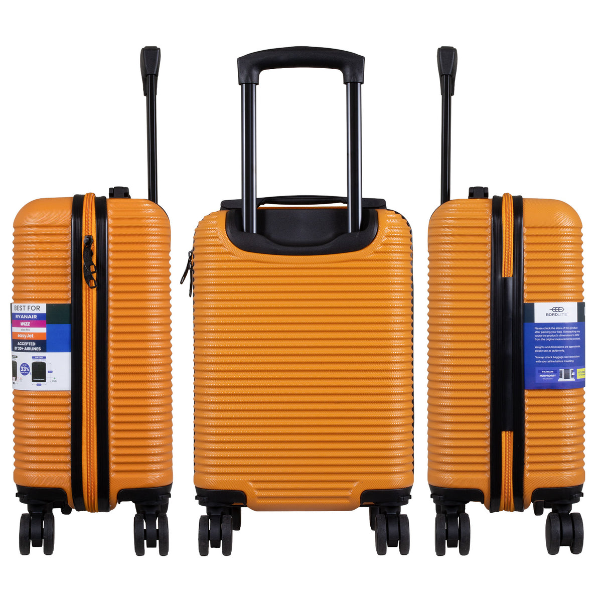 Valise cabine Underseat 40x30x20 cm, en présentoir, 4 couleurs assorties