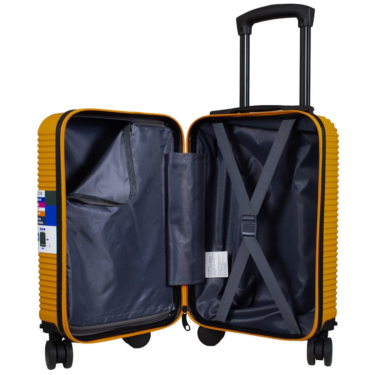 Valise cabine Underseat 40x30x20 cm, en présentoir, 4 couleurs assorties