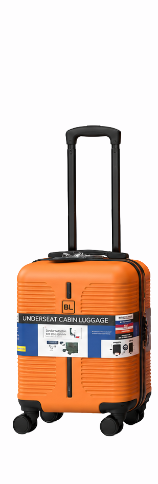 Underseat-Kabinentrolley 40x30x20cm, im Display, 4 Farben sortiert