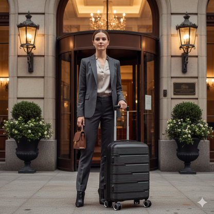 Set valigie PP 3 pz 'Aruba' nero