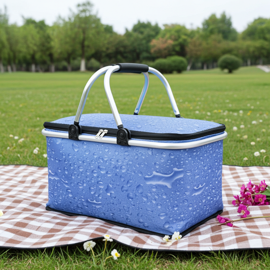 Kühlkorb mit Deckel, Farbe blau, VE-20